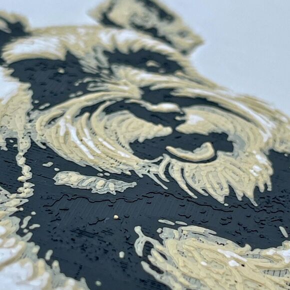 Schnauzer with Red Ball Wall Art, Dog Wall Art, Hueforge - Picture 8 of 9